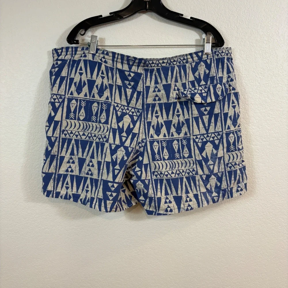 Patagonia Baggies Shorts Mens M Blue Tribal Geo 5